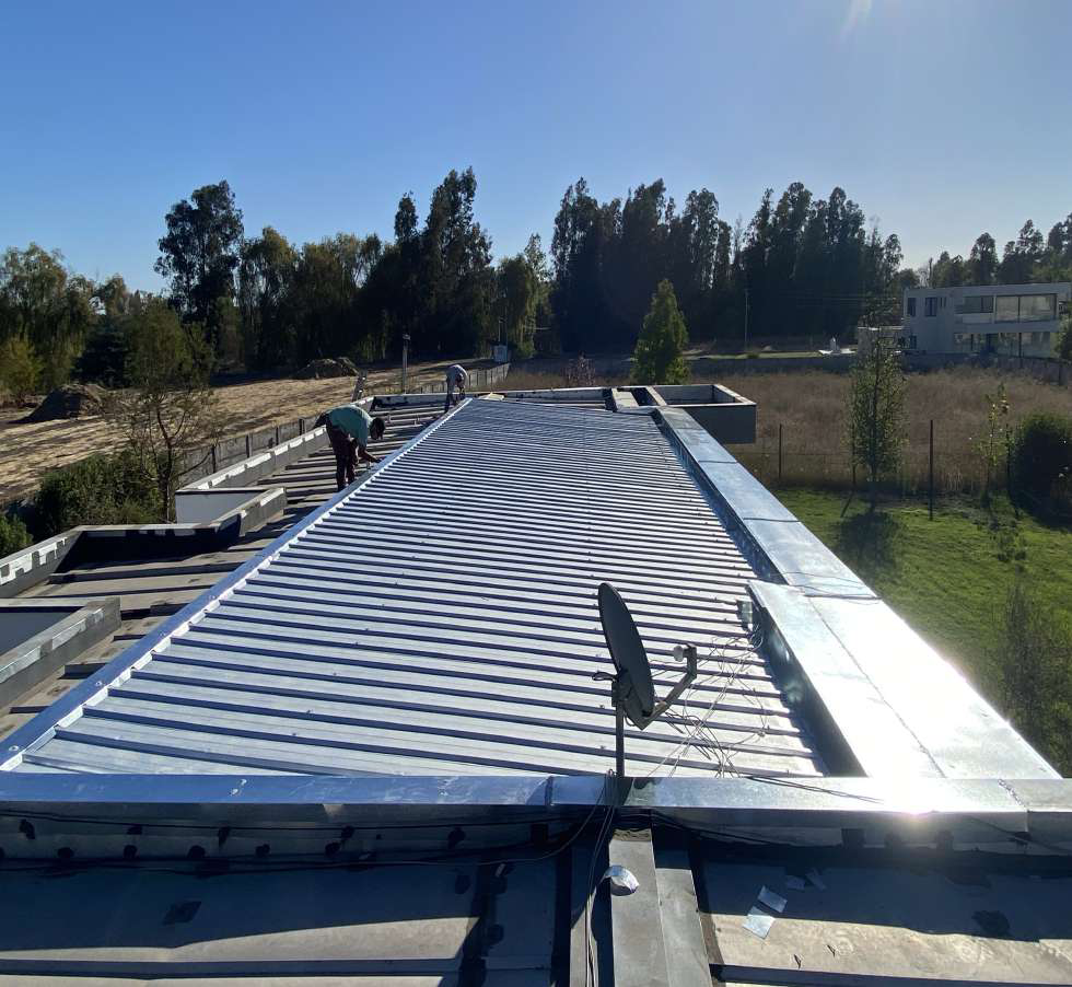 Cambio estructural de cubierta y pendiente superior
